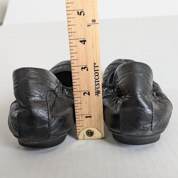 Vionic Natalia Ballet Flats Shoes Women's Size 8 US 39 EU Black Leather Slip On - Picture 2 of 9